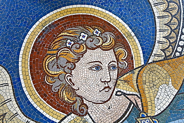 Women's mosaic in the Emperor Wilhelm Memorial church, Berlin, Germany