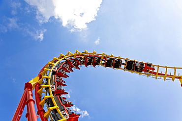 Roller coaster in the Prater Vienna Austria