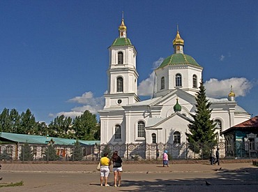 Tarskaya Church at Omsk, Oldest Church of Omsk, Omsk at the Rivers of Irtisch and Omka, Omsk, Sibiria, Russia, GUS, Europe,