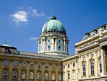 Cupola of Castle, now Hungarian National Gallery, Budapest, Hungary, Southeast Europe, Europe,