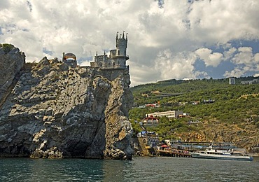 The Castle Swallow Nest at the Cape Air-Todor, Jalta, Crimea, Ukraine, South-Easteurope, Europe,