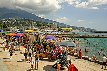 Promenade and Boardwalk of Jalta, Crimea, Ukraine, South-Easteurope, Europe,