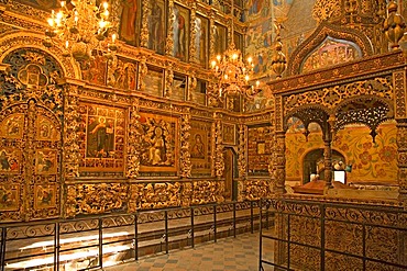 Transfiguration of the Saviour monastery, interior of the church, Yaroslavl, Russia