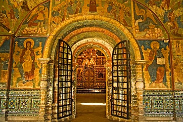 Transfiguration of the Saviour monastery, interior of the church, Yaroslavl, Russia