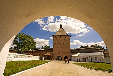 Saviour Monastery of St. Euthymius, entrance tower, Suzdal, Russia