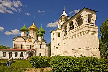 Saviour Monastery of St. Euthymius, Transfiguration Cathedral with bell tower, Suzdal, Russia