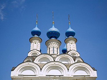 Towers of the Mary annunciation convent. Murom, Russia