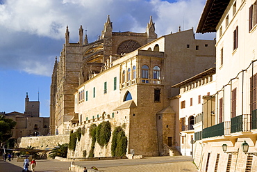 Episcopal Palace and Kathedral, Palma de Mallorca Spain, Balearic Islands, Europe, Spain