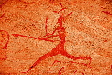 Rock painting, Akakus mountains, Libya