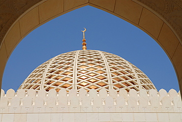 Dome of Sultan Kaboos mosque (Great Mosque), Muscat, Oman