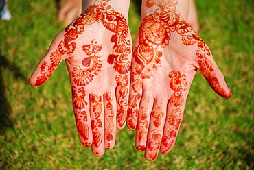 Henna hand tattoo, Muscat, Oman