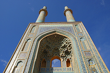 Minarets of friday mosque, Yazd, Iran