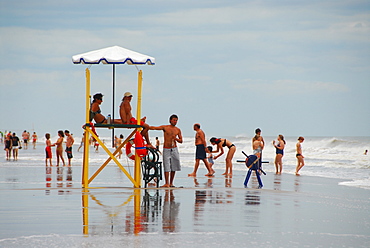 Beach at Pinamar, Buenos Aires province, Argentina