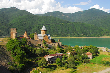 Ananuri Fortress at Shinwali Lake, Ananuri, Georgia, Asia