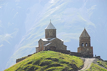 Gergeti Church, near Kazbegi, Georgia, Asia