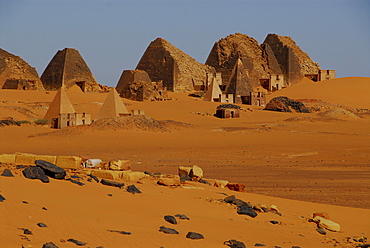 Pyramids, Meroe, Sudan, Africa