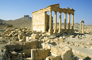 Roman temple ruins, Palmyra, Syria, Middle East