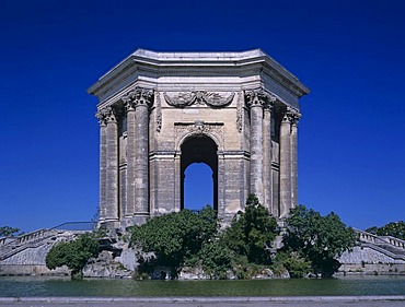 Chateau d Eau at Place de Peyrou, Montpellier, Dept. Herault, Languedoc-Roussillon, France