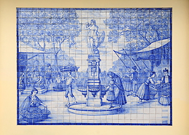 Azulejo mosaic in Funchal, Portugal, Madeira