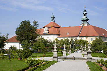 Garden in Convent Seitenstetten, Austria, Lower Austria, Mostviertel Region, Seitenstetten