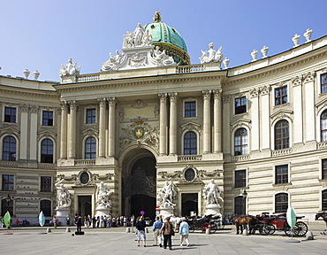 Michaelertrakt at Michaelerplatz Square, Hofburg Imperial Palace, Vienna, Austria, Europe