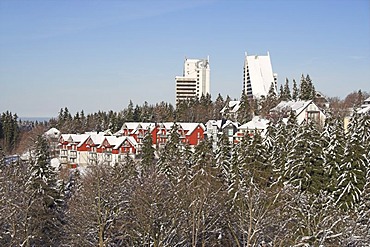 Panorama hotel in Oberhof, Thuringian Forest, Thuringia, Germany