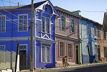 Historical architecture in Valparaiso, Chile