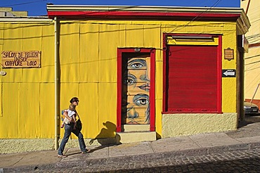 Historical architecture in Valparaiso, Chile