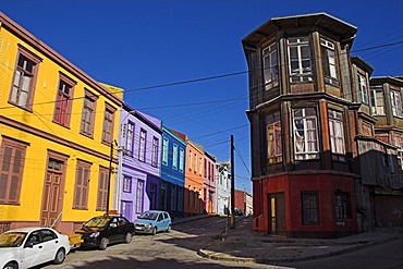 Historical architecture in Valparaiso, Chile