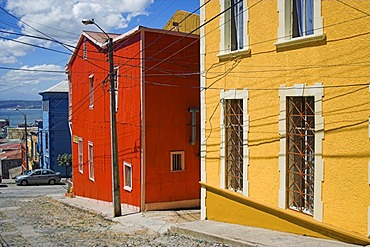 Historical architecture in Valparaiso, Chile