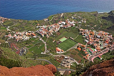 View of Agulo village, La Gomera Island, Canary Islands, Spain, Europe