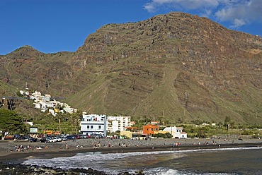 Beach of La Playa in Valle Gran Rey, La Gomera Island, Canary Islands, Spain, Europe