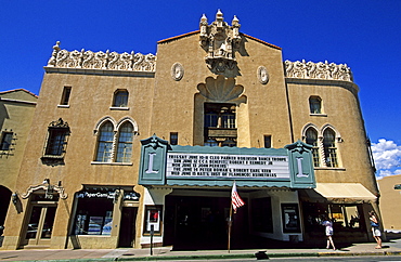 Former movie theater in Santa Fe, New Mexico, USA, America