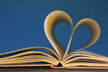 Dear novel - book with heart