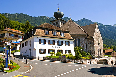 Town hall,  Triesenberg, Liechtenstein, Europe