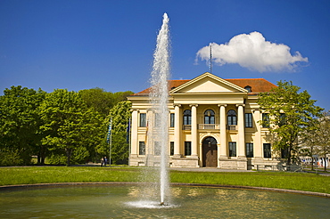 Prinz Karl Palais with fountain, Munich, Upper Bavaria, Germany, Europe, PublicGround