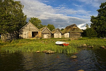 Fishing village, Altja, Lahemaa National Park, Estonia, Baltic States, Northeastern Europe