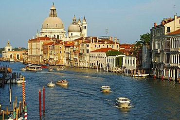 At Canal Grande, Basilica della Salute Venice Italy