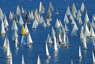 Sailing boats on Lac Leman Switzerland