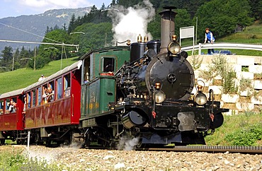 Steam locomotive HG 2/3 1-8 Breithorn, built 1906, Matterhorn Gotthard Bahn, Switzerland