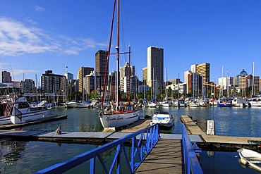 Skyline and Yacht harbour, Durban, South Africa