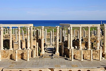 Ancient theatre, Roman Ruins, Leptis Magna, Libya