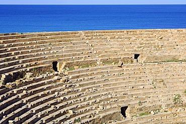 Amphitheatre, Roman ruins, Leptis Magna, Libya