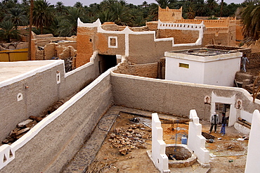 Renovated quarter in the oasis of Ghadames, UNESCO world heritage, Libya