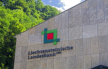 Bank building of Liechtensteinische Landesbank, Vaduz, Principality of Liechtenstein