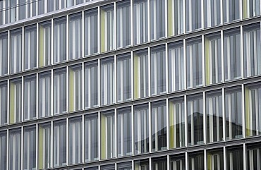 Glass facade of an office building