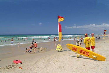 Lifeguards, Surfers Paradise beach, Queensland, Australia