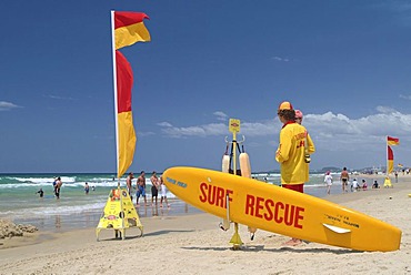 Lifeguards, Surfers Paradise beach, Queensland, Australia