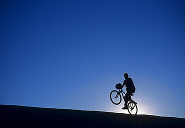 Mountain biker, Slick Rock Trail, Moab, Utah, United States of America