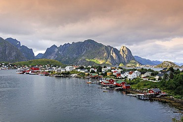 Fishing village Reine, Moskenes, Lofoten, Norway, Scandinavia